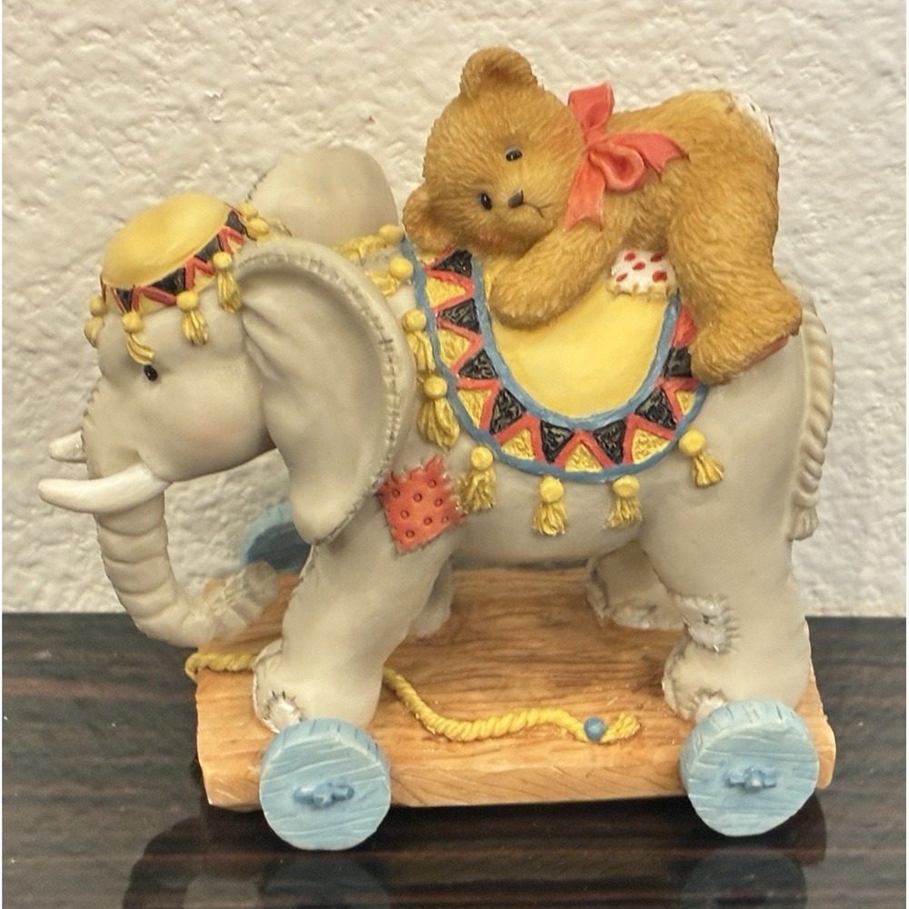 Cherished Teddies Elephant "Trunk Full of Bear Hugs" Circus‎ Figurine 1995